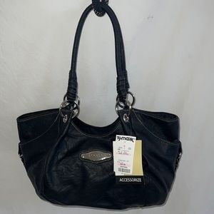 Strada Black Shoulder Purse